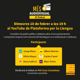 Debat per un audiovisual en català