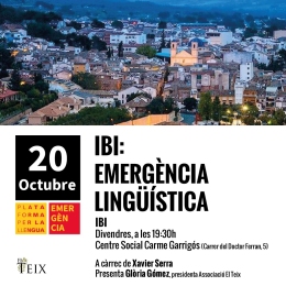 Cartell Ibi: emergència lingüística