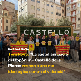 Col·lectius per la Llengua de Castelló a la plaça Major