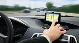 Imatge d'un GPS en un vehicle