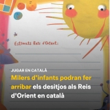 La delegació a Catalunya de Plataforma per la Llengua reparteix vora 50.000 cartes als Reis d’Orient en català