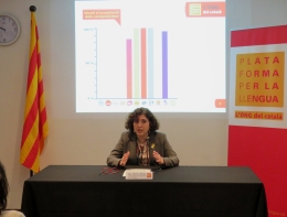 Mireia Plana, vicepresidenta de la Plataforma per la Llengua
