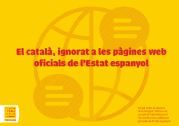 Informe webs Estat espanyol