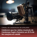 Celebrem que les ràdios musicals de Catalunya hagin d’emetre un 25 % de les cançons en català