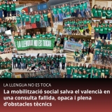 La mobilització social salva el valencià en una consulta fallida, opaca i plena d’obstacles tècnics dissenyada per eliminar la llengua a l'escola