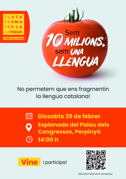 Campanya "Som 10 milions, som una llengua" a Perpinyà