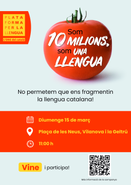 "Som 10 milions, som una llengua" a Vilanova i la Geltrú