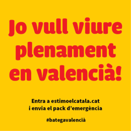 volem viure plenament en valencià