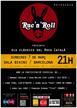 Cartell del concert "Els clàssics del Rock Català"