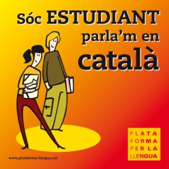 Sóc estudiant parla'm en català