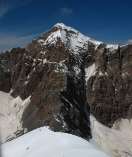 Pic Martí Gasull (5.169 m) des del vessant sud