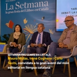 Representants de Plataforma per la Llengua i Obra Cultural de l’Alguer participen a la Setmana del Llibre en Català 2024