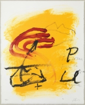 Litografia d'Antoni Tàpies
