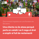 [ÀUDIO]  Treballadors d'una floristeria de Barcelona es neguen a atendre una clienta perquè parla en català